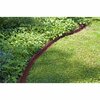 Trim-Free Trim Free Landscape Edging, 20ft Interlocking Brick Sections, Blocks Grass and Weeds, Red Brick 2038HD